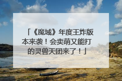 《魔域》年度王炸版本来袭！会卖萌又能打的灵兽天团来了！