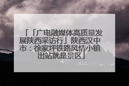 「广电融媒体高质量发展陕西采访行」陕西汉中市：徐家坪铁路风情小镇 出站就是景区