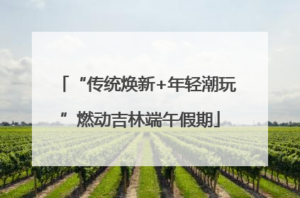 “传统焕新+年轻潮玩”燃动吉林端午假期