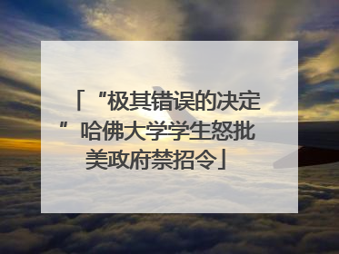 “极其错误的决定”哈佛大学学生怒批美政府禁招令