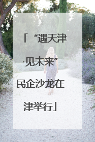 “遇天津·见未来”民企沙龙在津举行