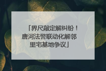 界尺敲定解纠纷！唐河法警联动化解邻里宅基地争议