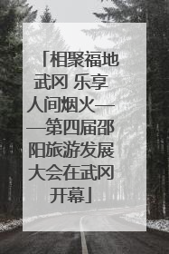 相聚福地武冈 乐享人间烟火——第四届邵阳旅游发展大会在武冈开幕
