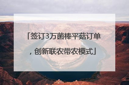 签订3万菌棒平菇订单，创新联农带农模式