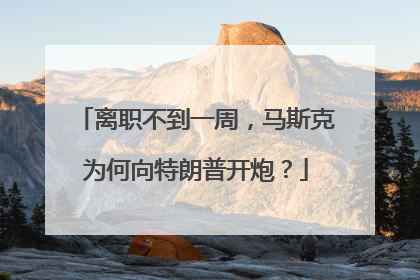 离职不到一周，马斯克为何向特朗普开炮？