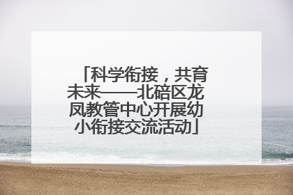 科学衔接，共育未来——北碚区龙凤教管中心开展幼小衔接交流活动
