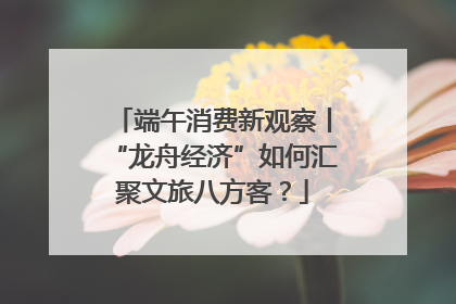 端午消费新观察丨“龙舟经济”如何汇聚文旅八方客？