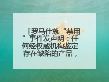 罗马仕就“禁用”事件发声明：任何经权威机构鉴定存在缺陷的产品，将依法负全责