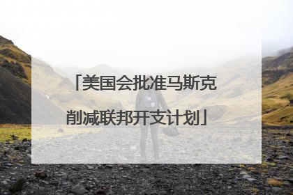美国会批准马斯克削减联邦开支计划