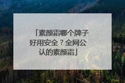 素颜霜哪个牌子好用安全？全网公认的素颜霜
