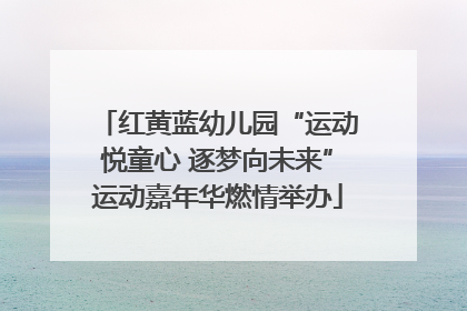 红黄蓝幼儿园“运动悦童心 逐梦向未来”运动嘉年华燃情举办