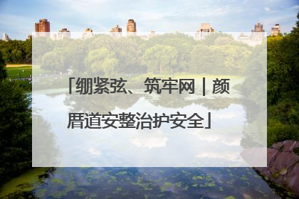 绷紧弦、筑牢网｜颜厝道安整治护安全