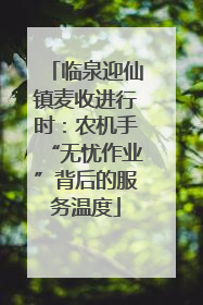 临泉迎仙镇麦收进行时：农机手“无忧作业”背后的服务温度