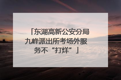 东湖高新公安分局九峰派出所考场外服务不“打烊”