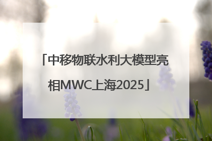 中移物联水利大模型亮相MWC上海2025