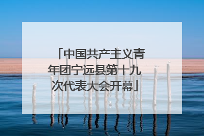 中国共产主义青年团宁远县第十九次代表大会开幕