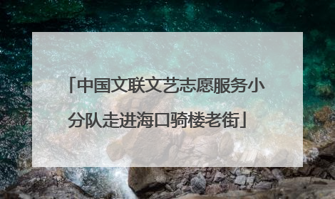 中国文联文艺志愿服务小分队走进海口骑楼老街