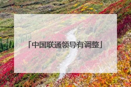 中国联通领导有调整