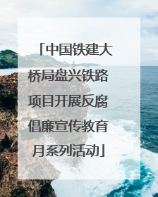 中国铁建大桥局盘兴铁路项目开展反腐倡廉宣传教育月系列活动