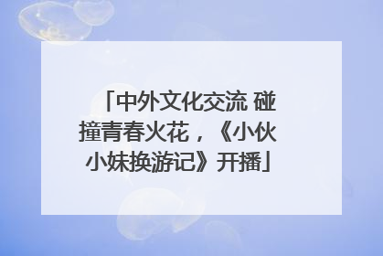 中外文化交流 碰撞青春火花，《小伙小妹换游记》开播