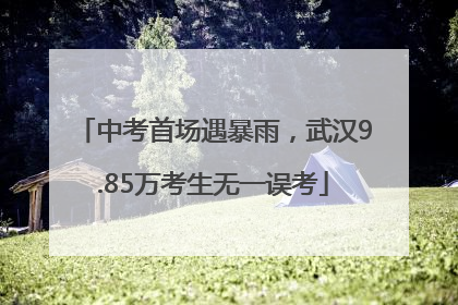 中考首场遇暴雨，武汉9.85万考生无一误考