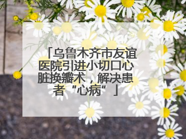 乌鲁木齐市友谊医院引进小切口心脏换瓣术，解决患者“心病”