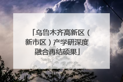 乌鲁木齐高新区（新市区）产学研深度融合再结硕果