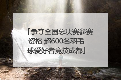争夺全国总决赛参赛资格 超600名羽毛球爱好者竞技成都