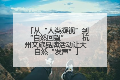 从“人类凝视”到“自然回望”——杭州文旅品牌活动让大自然“发声”