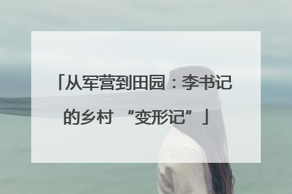 从军营到田园：李书记的乡村 “变形记”