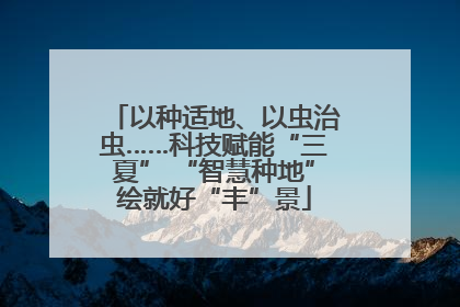 以种适地、以虫治虫……科技赋能“三夏” “智慧种地”绘就好“丰”景