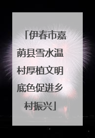 伊春市嘉荫县雪水温村厚植文明底色促进乡村振兴