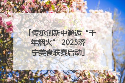 传承创新中邂逅“千年烟火” 2025济宁美食联赛启动
