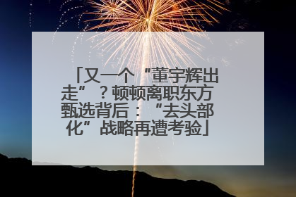 又一个“董宇辉出走”？顿顿离职东方甄选背后：“去头部化”战略再遭考验