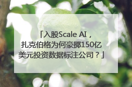 入股Scale AI，扎克伯格为何豪掷150亿美元投资数据标注公司？