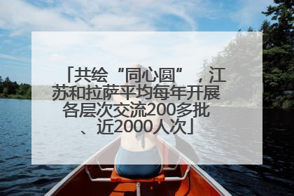 共绘“同心圆”，江苏和拉萨平均每年开展各层次交流200多批、近2000人次