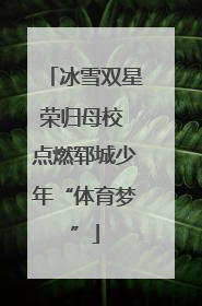 冰雪双星荣归母校 点燃郓城少年“体育梦”