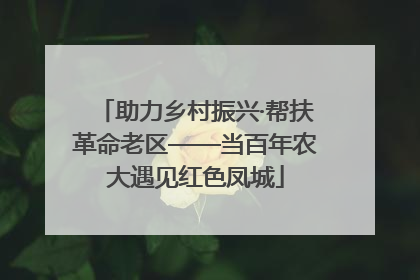助力乡村振兴·帮扶革命老区——当百年农大遇见红色凤城
