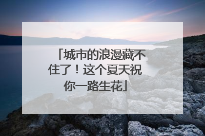 城市的浪漫藏不住了！这个夏天祝你一路生花