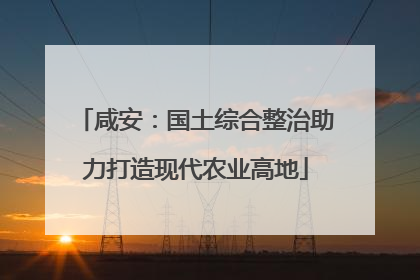 咸安：国土综合整治助力打造现代农业高地