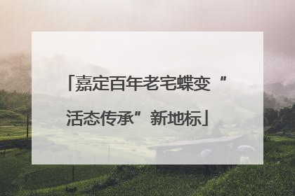 嘉定百年老宅蝶变“活态传承”新地标