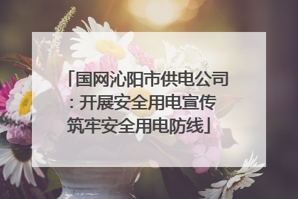 国网沁阳市供电公司：开展安全用电宣传 筑牢安全用电防线