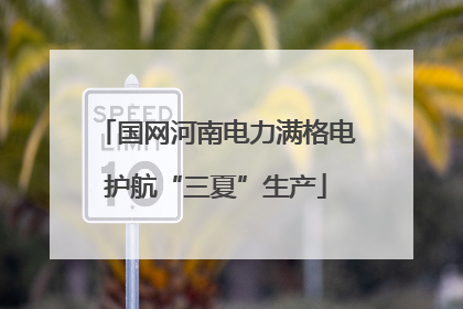 国网河南电力满格电护航“三夏”生产