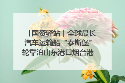 国资驿站｜全球最长汽车运输船“泰斯堡”轮靠泊山东港口烟台港；渤海最大油气平台完成浮托安装