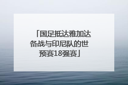 国足抵达雅加达备战与印尼队的世预赛18强赛