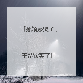 孙颖莎哭了，王楚钦笑了