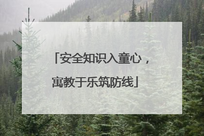 安全知识入童心，寓教于乐筑防线