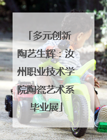 多元创新 陶艺生辉：汝州职业技术学院陶瓷艺术系毕业展