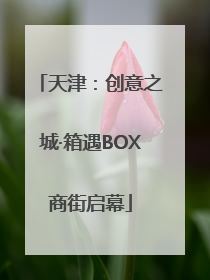 天津：创意之城·箱遇BOX商街启幕