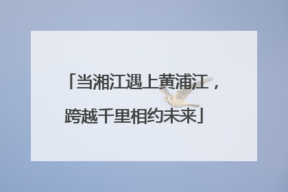 当湘江遇上黄浦江，跨越千里相约未来